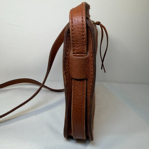 MADEWELL The Simple Crossbody Bag English Saddle Tan Leather - Picture 8 of 14